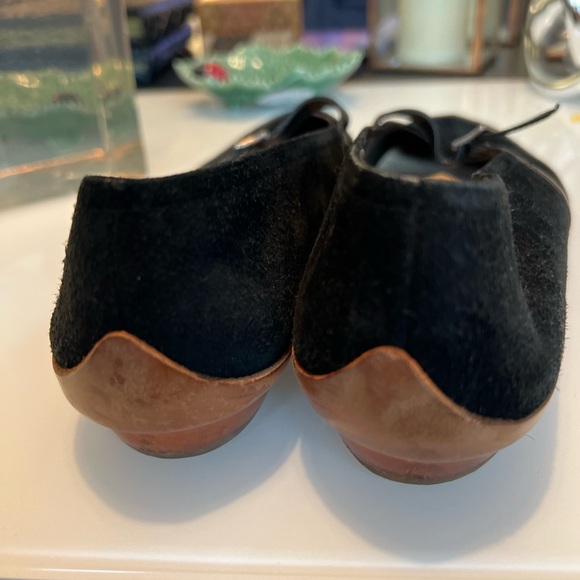 Ferragamo black suede ballerina flats - Picture 5 of 5